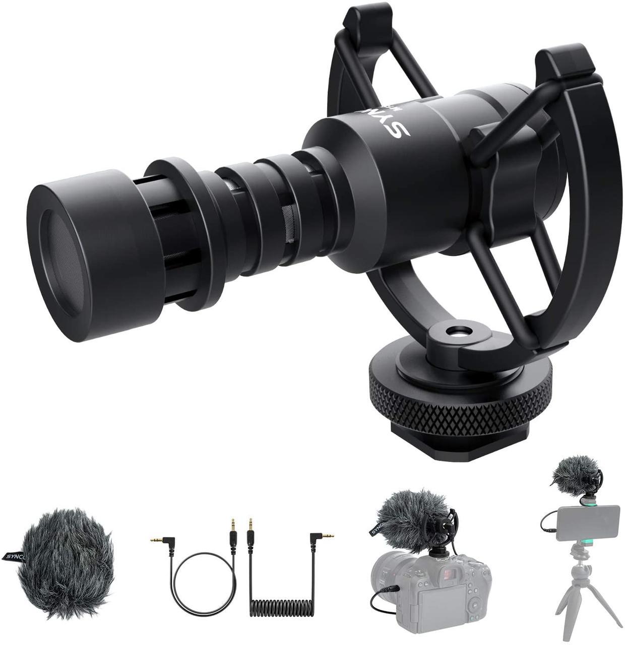 Накамерний мікрофон SYNCO Mic-M1S з вітрозахистом для DSLR - фото 7