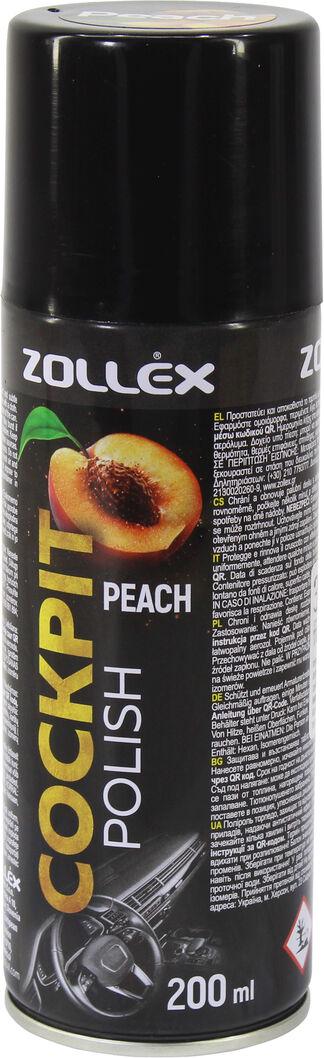 Поліроль пластика Zollex Cockpit Cleaner Персик 200 мл (0102388)