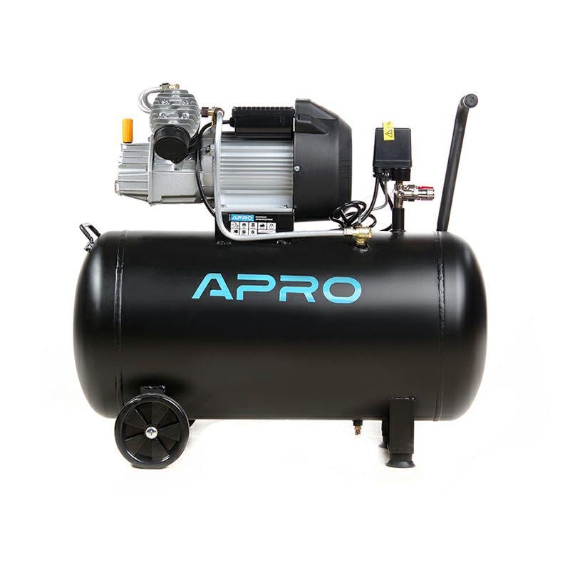 Компресор двоциліндровий Apro OFD-100MX 8Бар 2.8кВт 430л/хв 100 л з оливою 0,2 л (26284724)
