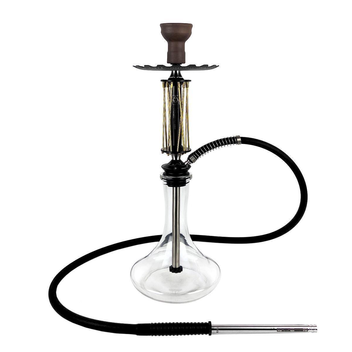 Кальян Hookah Trumpet Rider W 40 Gold Black колба Craft Clear