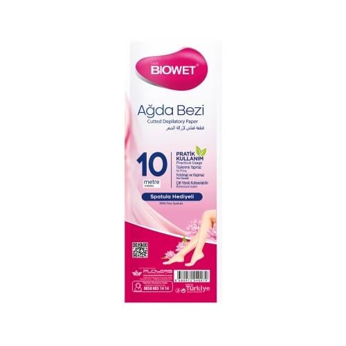 Смужки паперові для депіляції Biowet 10 м (432420)