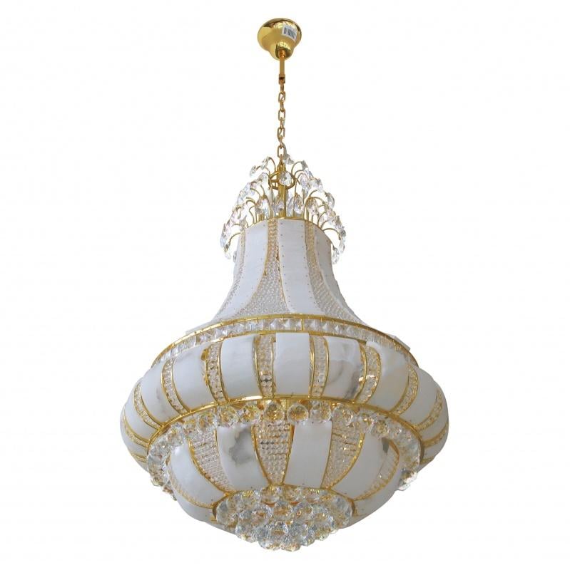 Люстра подвесная большая для холла Brille BCL-284S/20