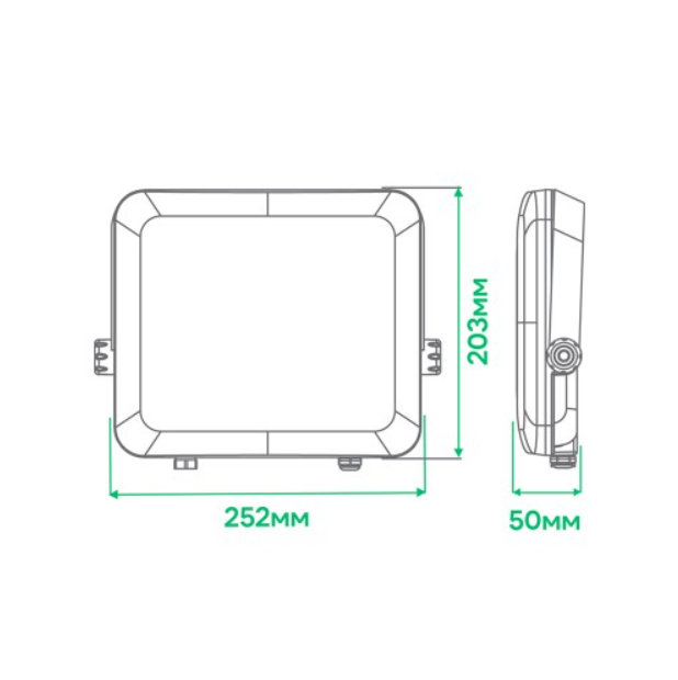 Прожектор светодиодный Ardero LL-4100ARD PRO 100 Вт 6500K IP65 Черный (80228) - фото 3