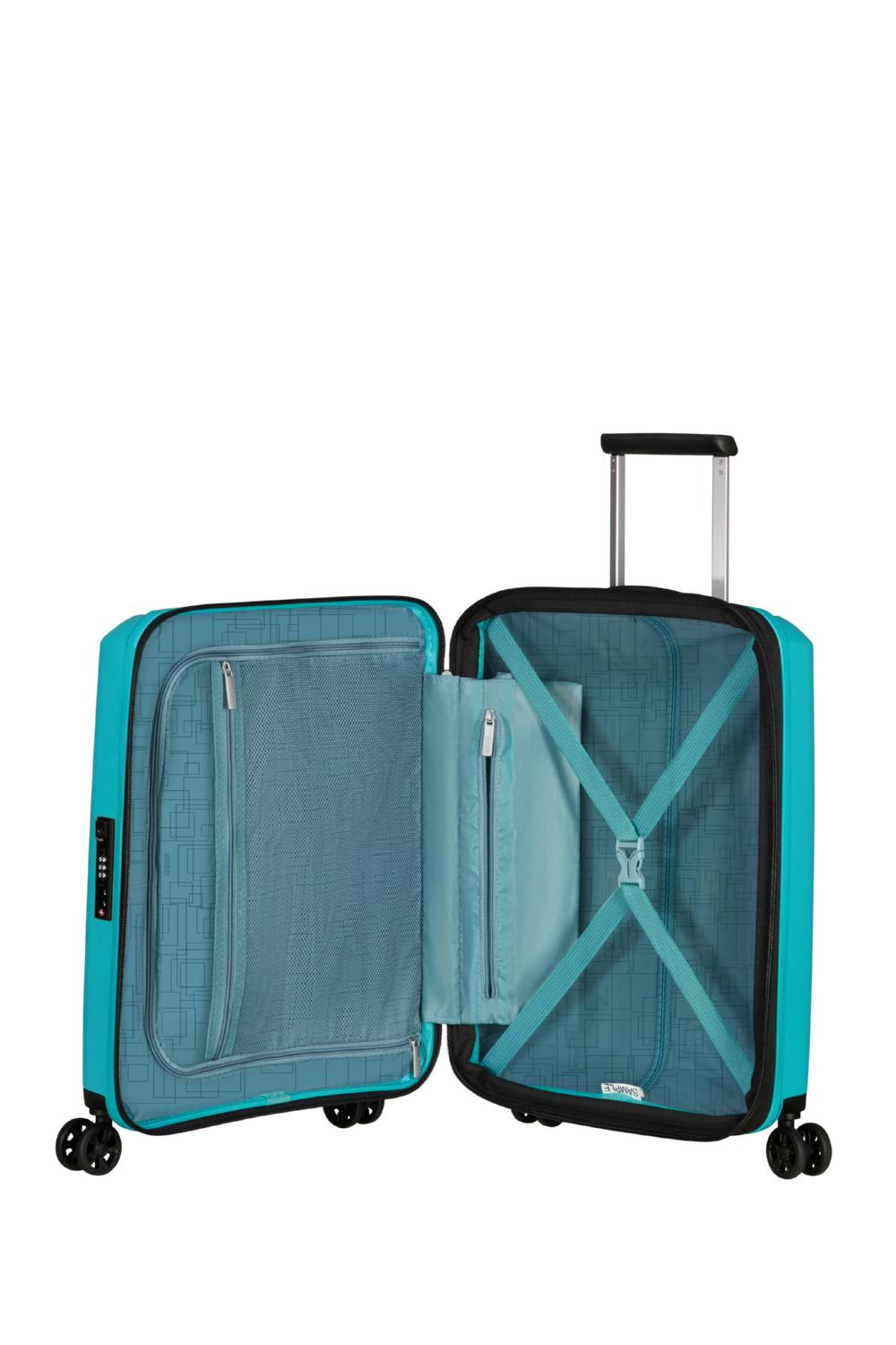 Чемодан American Tourister AEROSTEP 55x40x20/23 см Бирюзовый (MD8*21001) - фото 3