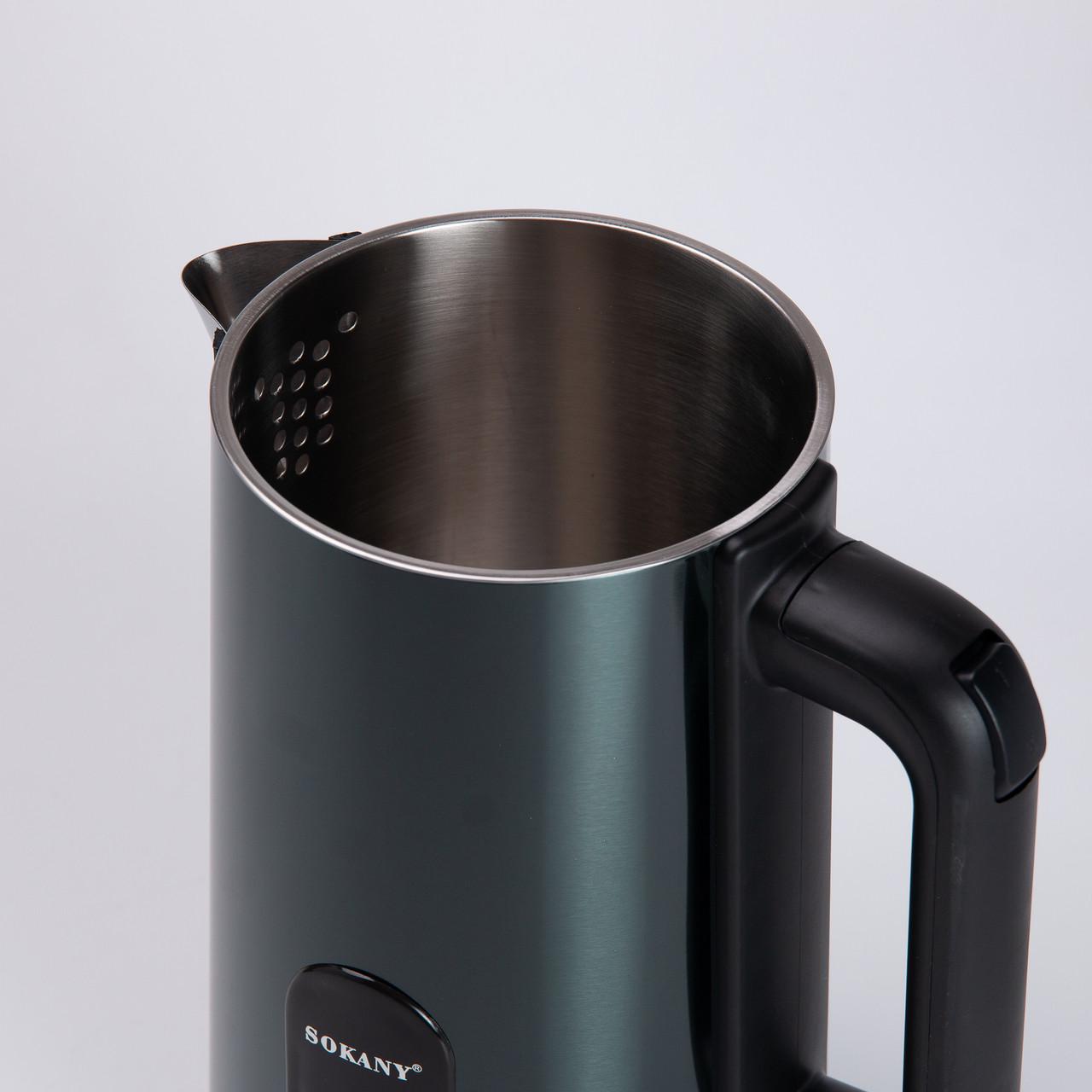 Чайник електричний Sokany SK-09019GR 3 л Зелений (4927) - фото 13