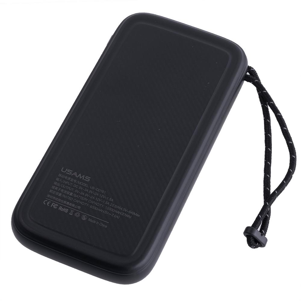 Повербанк USAMS US-CD151 10000mAh 37Wh 6000 mAh PB56 PD3.0 +QC3.0 Черный (29-31-185142) - фото 2