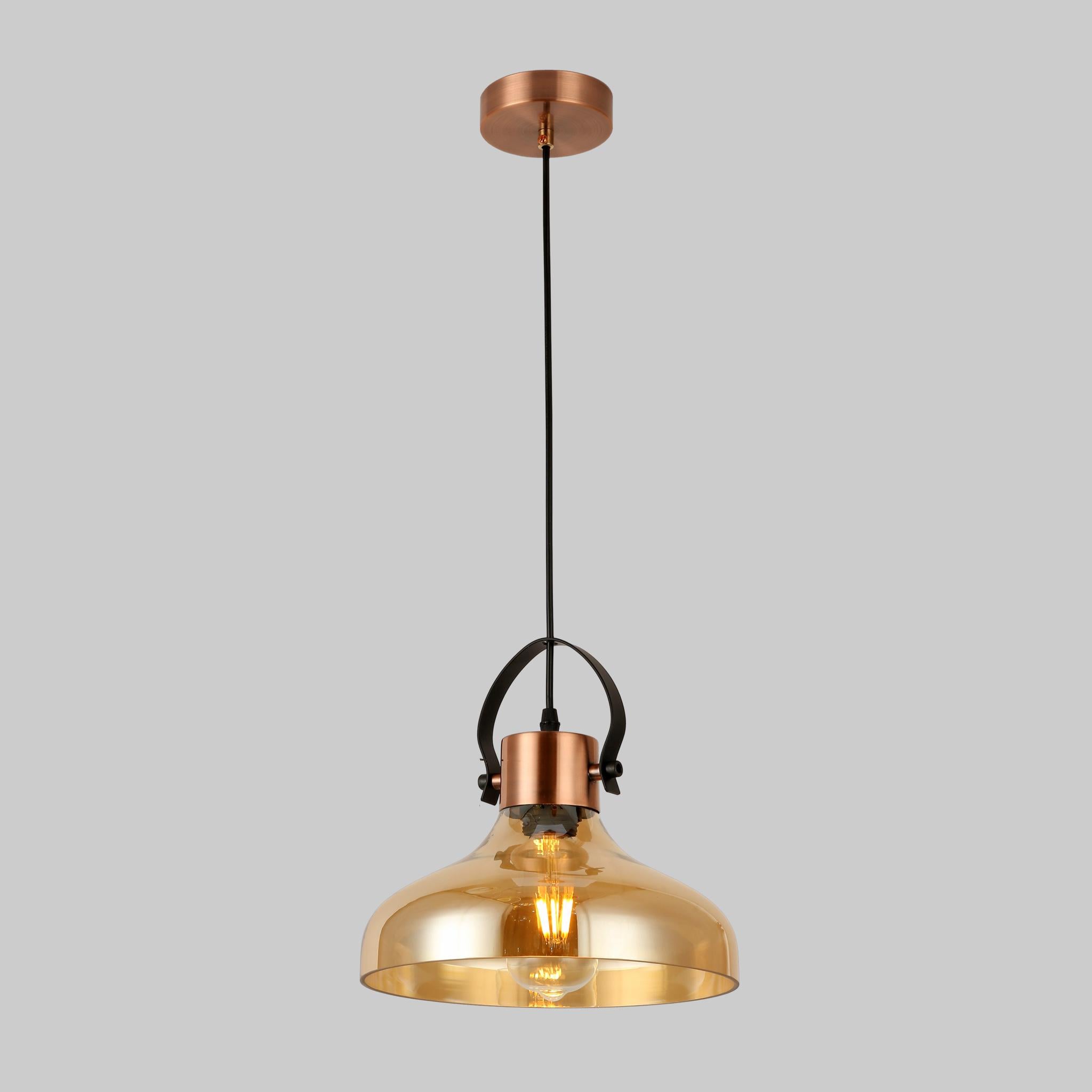 Люстра Glass Bell подвесная 13 см Кофейный