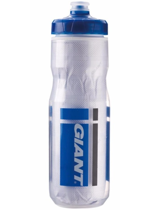 Велофляга GIANT Pour Fast Evercool ТЕРМО 600 мл Прозрачная/Синяя (GA480000030)