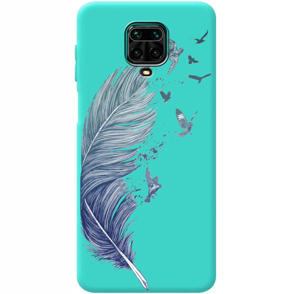 Чехол Boxface Xiaomi Redmi Note 9S Feather Мятный силикон (39475-cc38-39917)
