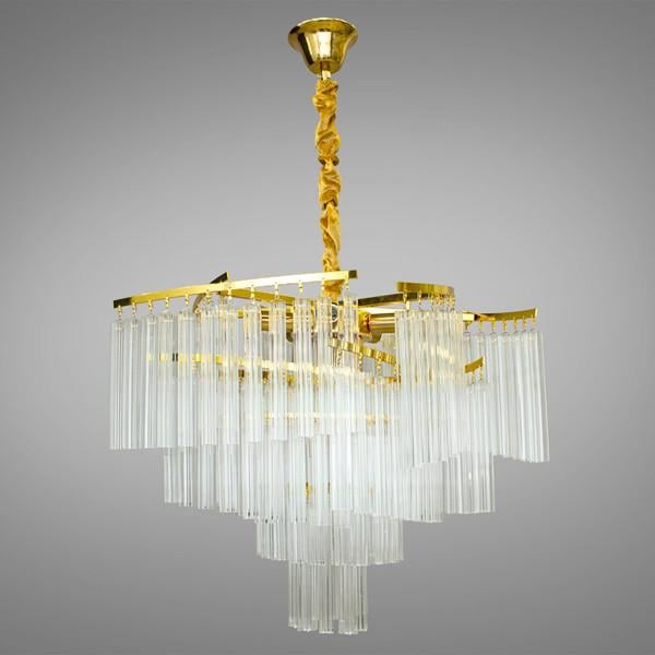 Люстра Diasha 6604-600G кришталева Золотистий