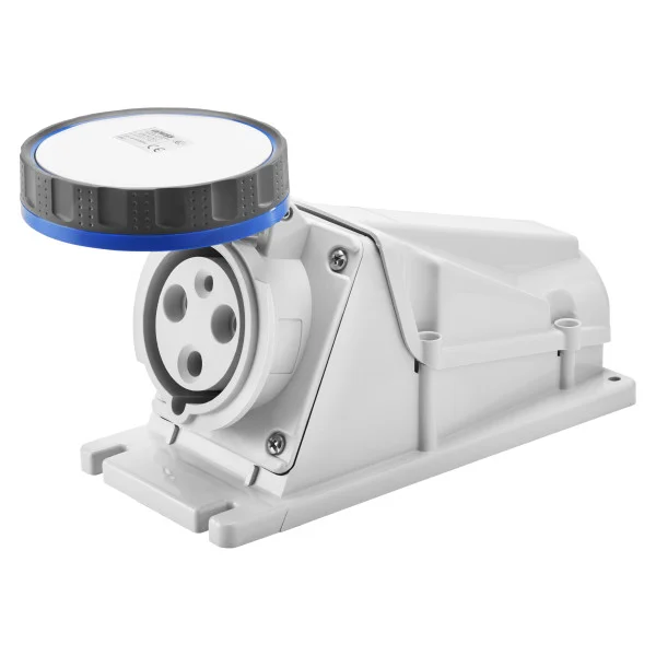 Силовая розетка Gewiss IEC 309 HP 2P+E 63А 230 В стационарная IP67 Красный (GW63522)