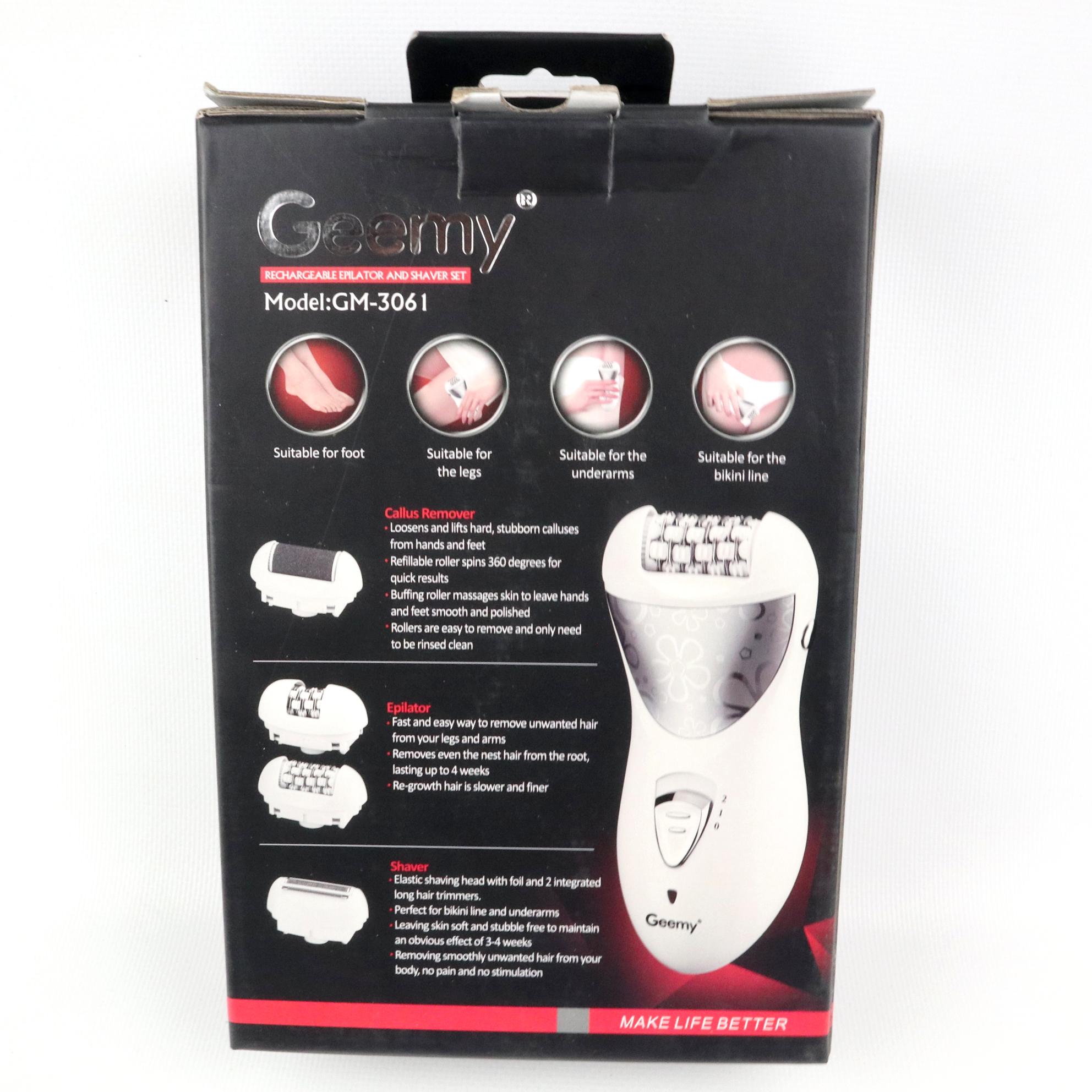 Жіночий епілятор 4в1 GM-3061 (4123456) - фото 3 Жіночий епілятор 4в1 GM-3061 (4123456) - фото 3