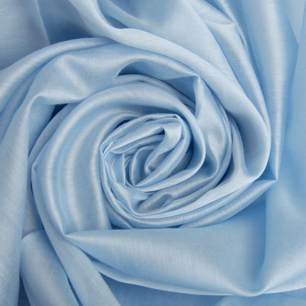 Ткань Тенсел шелк 45 г/м2 150 см для изысканной одежды Голубой