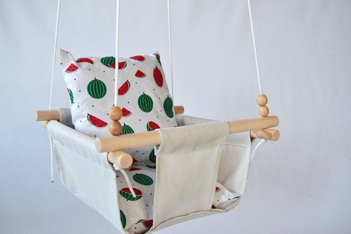 Дитяча гойдалка Infancy Бахча Молочний (10140312) - фото 7 Дитяча гойдалка Infancy Бахча Молочний (10140312) - фото 7