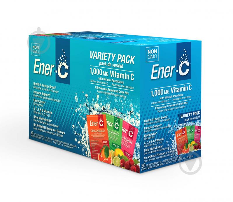 Витаминный напиток Ener-C для повышения иммунитета ассорти Vitamin C 30 пакетиков (EC05)