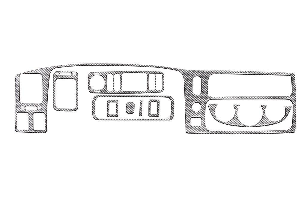 Накладки на панель 2002-2007 для Mitsubishi Pajero Sport 1996-2007 года