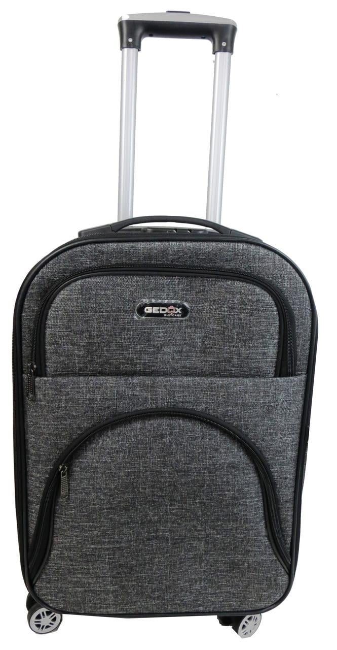 Валіза маленька тканинна Gedox ручна поклажа на колесах S 42 л Сірий - фото 2 Валіза маленька тканинна Gedox ручна поклажа на колесах S 42 л Сірий - фото 2