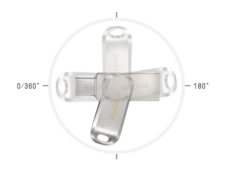 Флеш-пам'ять USB Sandisk SDDDC4 G46 128 ГБ USB 3.2 Gen 1/USB Type-C (19186284) - фото 4