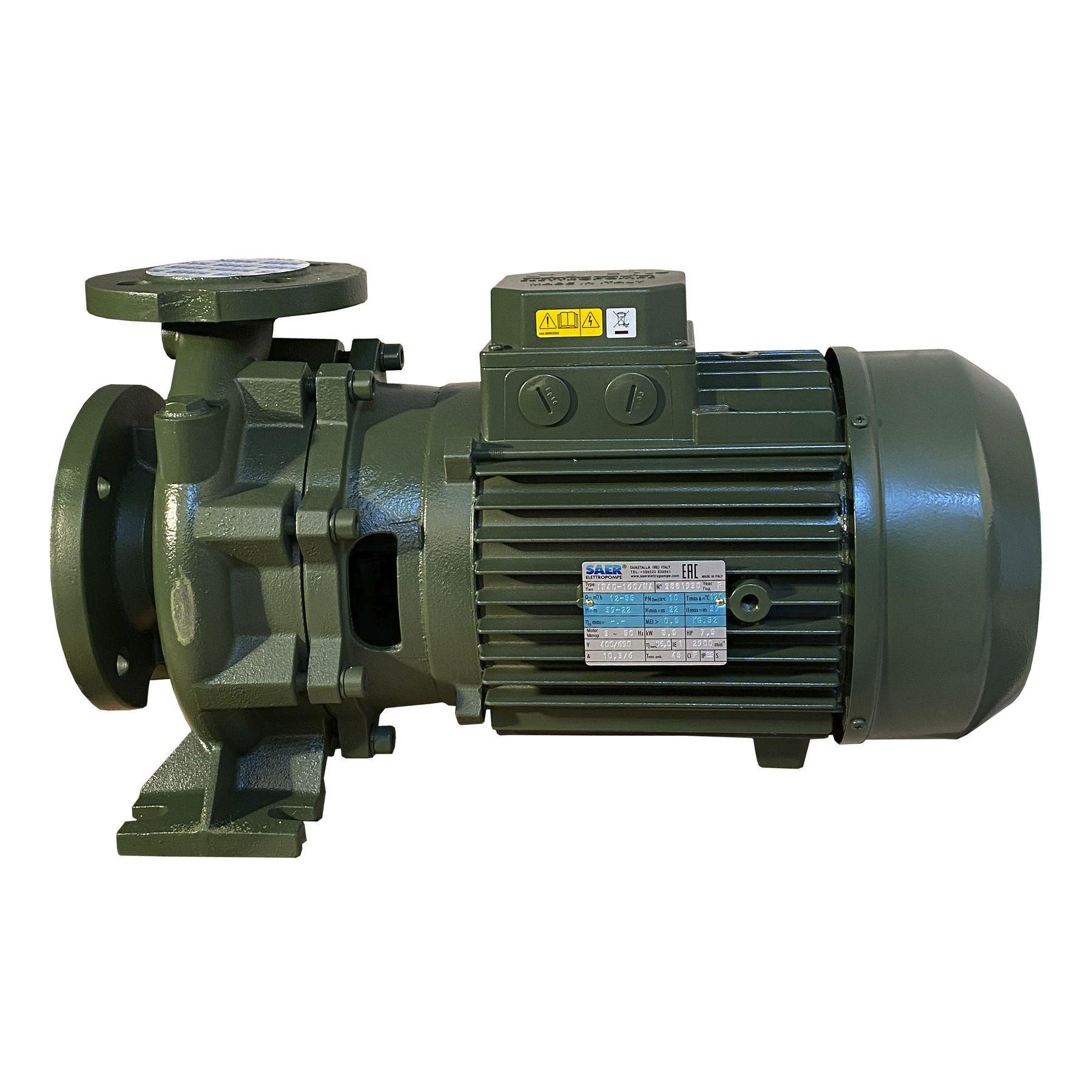 Насос моноблочный SAER Elettropompe IR 40-160NA 5,5 кВт 55 м3/ч 39 м