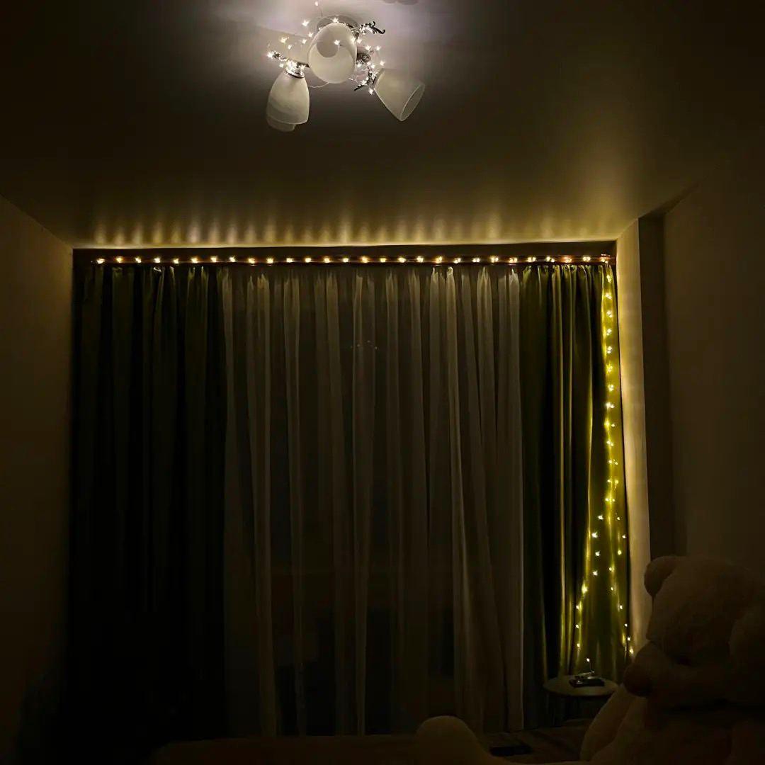 Гирлянда светодиодная Нить роса 20 м на батарейках/USB Теплый белый (2417500901) - фото 7