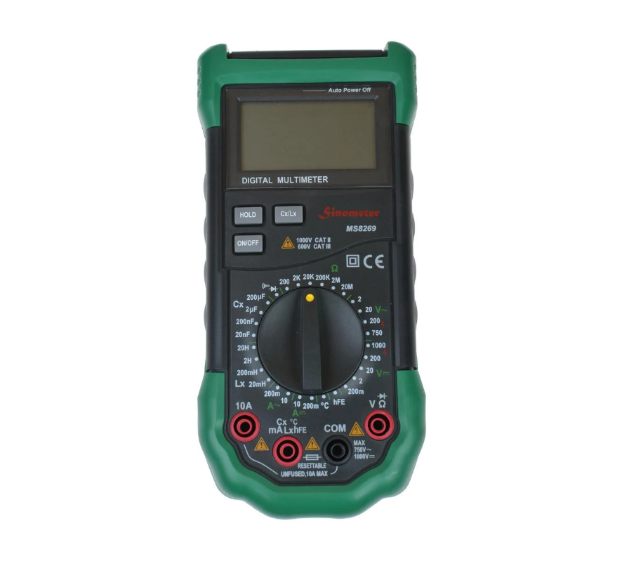 Мультиметр цифровой многофункциональный Mastech MS8269 с измерением индуктивности и подсветкой Черно-зеленый (168-31-3151-14) Мультиметр цифровой многофункциональный Mastech MS8269 с измерением индуктивности и подсветкой Черно-зеленый (168-31-3151-14)