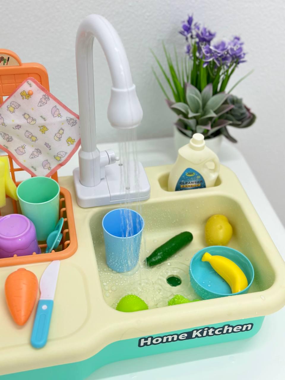 Мийка дитяча 39х33х24 см 20 аксесуарів Блакитний (9T1774) - фото 4 Мийка дитяча 39х33х24 см 20 аксесуарів Блакитний (9T1774) - фото 4