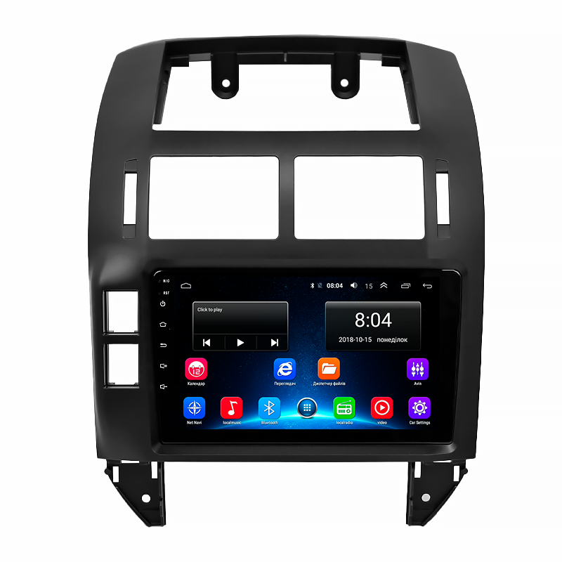 Магнитола штатная Lesko Volkswagen Cross Polo 2008 9" 2/32