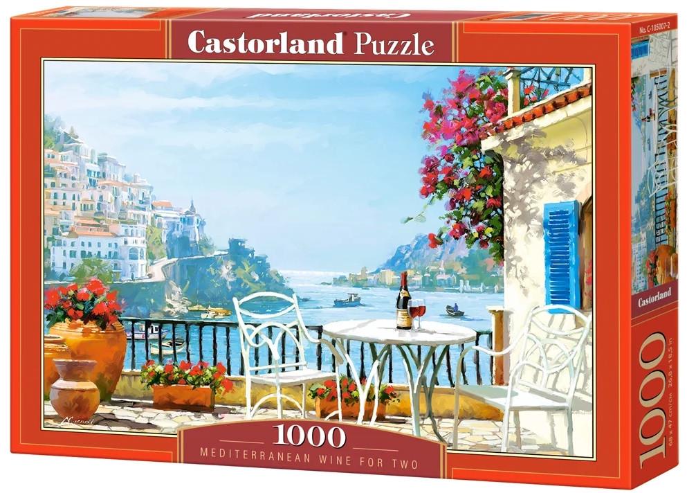 Пазл Castorland Средиземноморское вино на двоих 1000 дет.