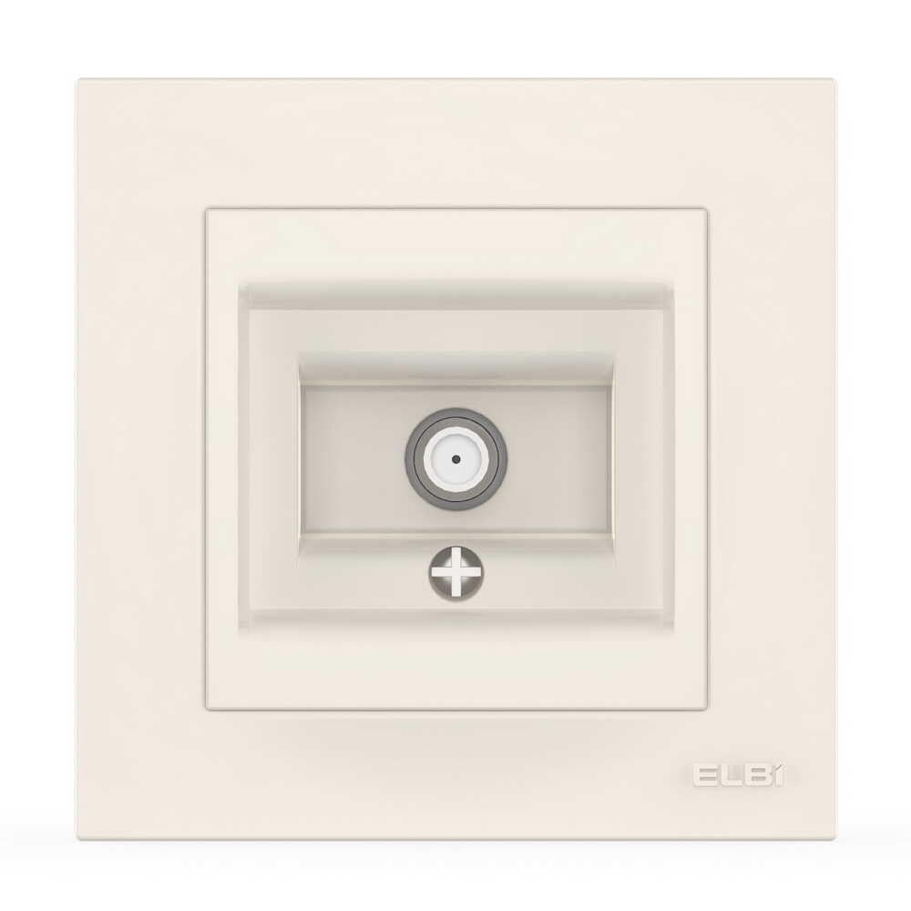 Розетка телевизионная и спутниковая EL-BI VEGA Белый