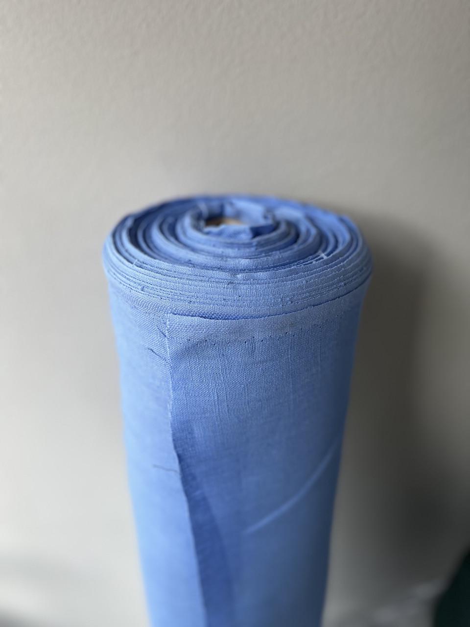 Тканина для скатертин LINEN PLUS 100% льон 143 см 435 Волошковий - фото 2 Тканина для скатертин LINEN PLUS 100% льон 143 см 435 Волошковий - фото 2