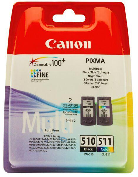Набор картриджей Canon PG-510Bk/CL-511 Multi-Pack (2970B010)