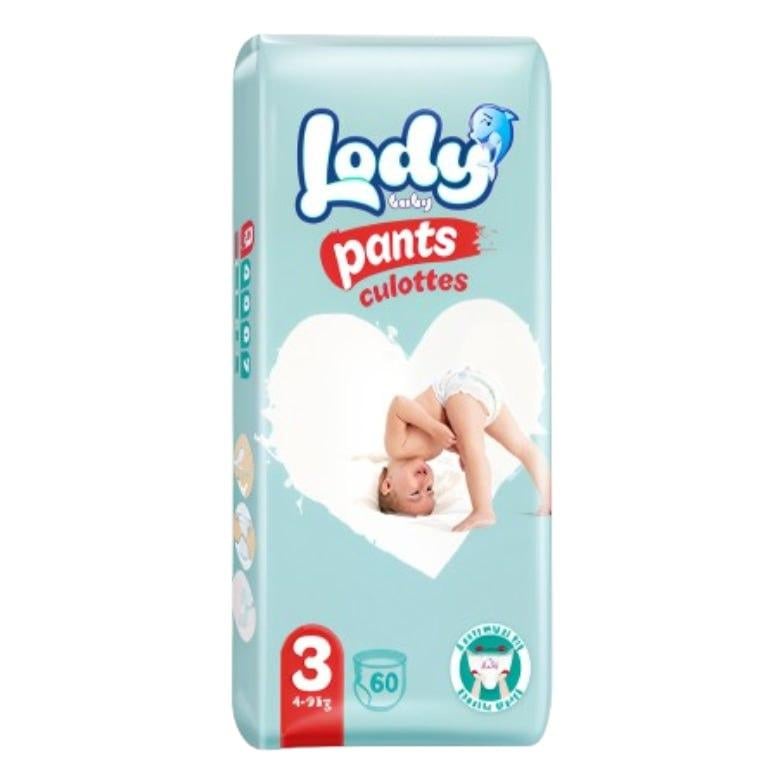 Подгузники-трусики дышащие детские LODY AIR JUMBO MIDI р. 3 4-9 кг 60 шт. (000006650)