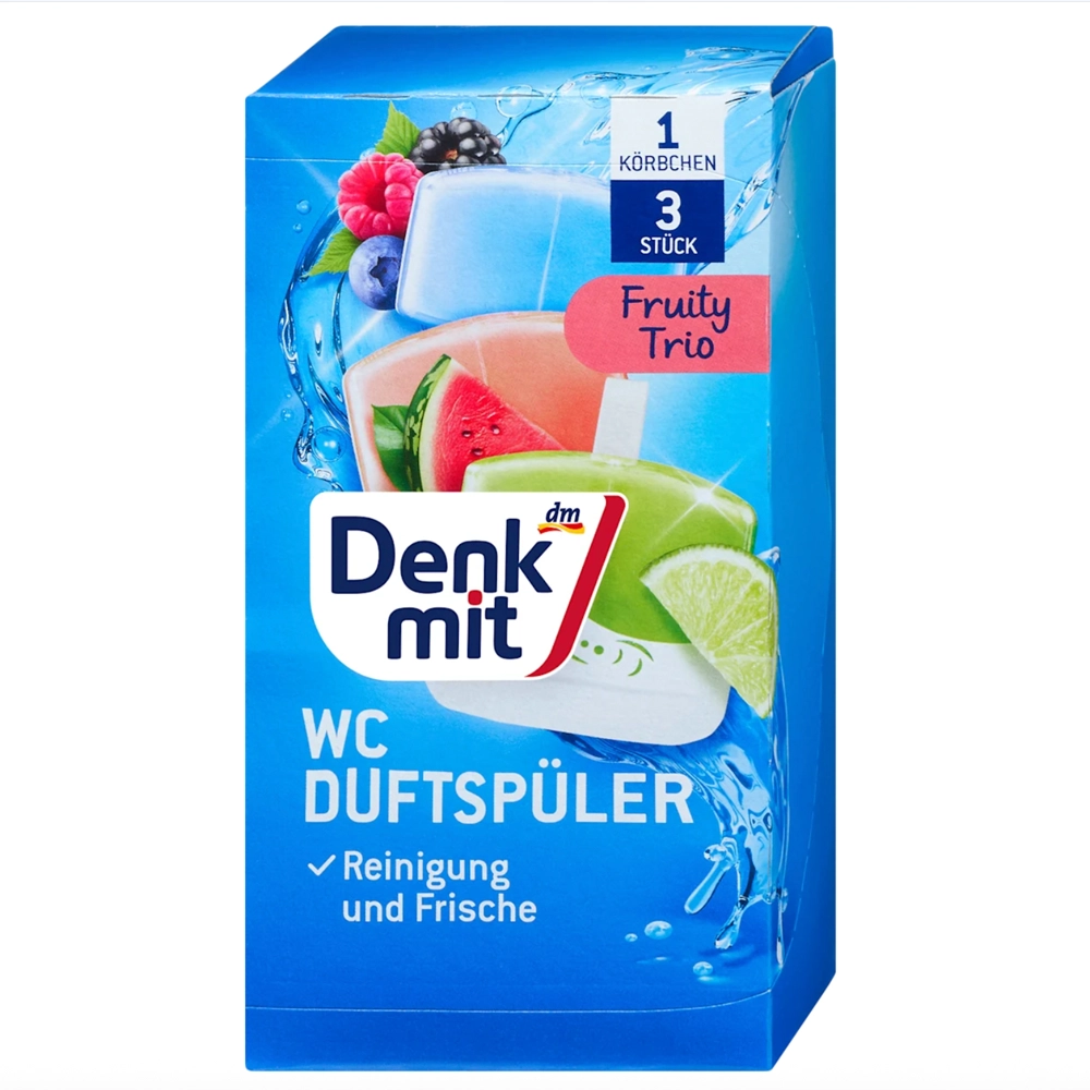 Освіжувач для туалету DenkMit Fruity Trio 165 мл 3 шт. (EPI-15102025-657)