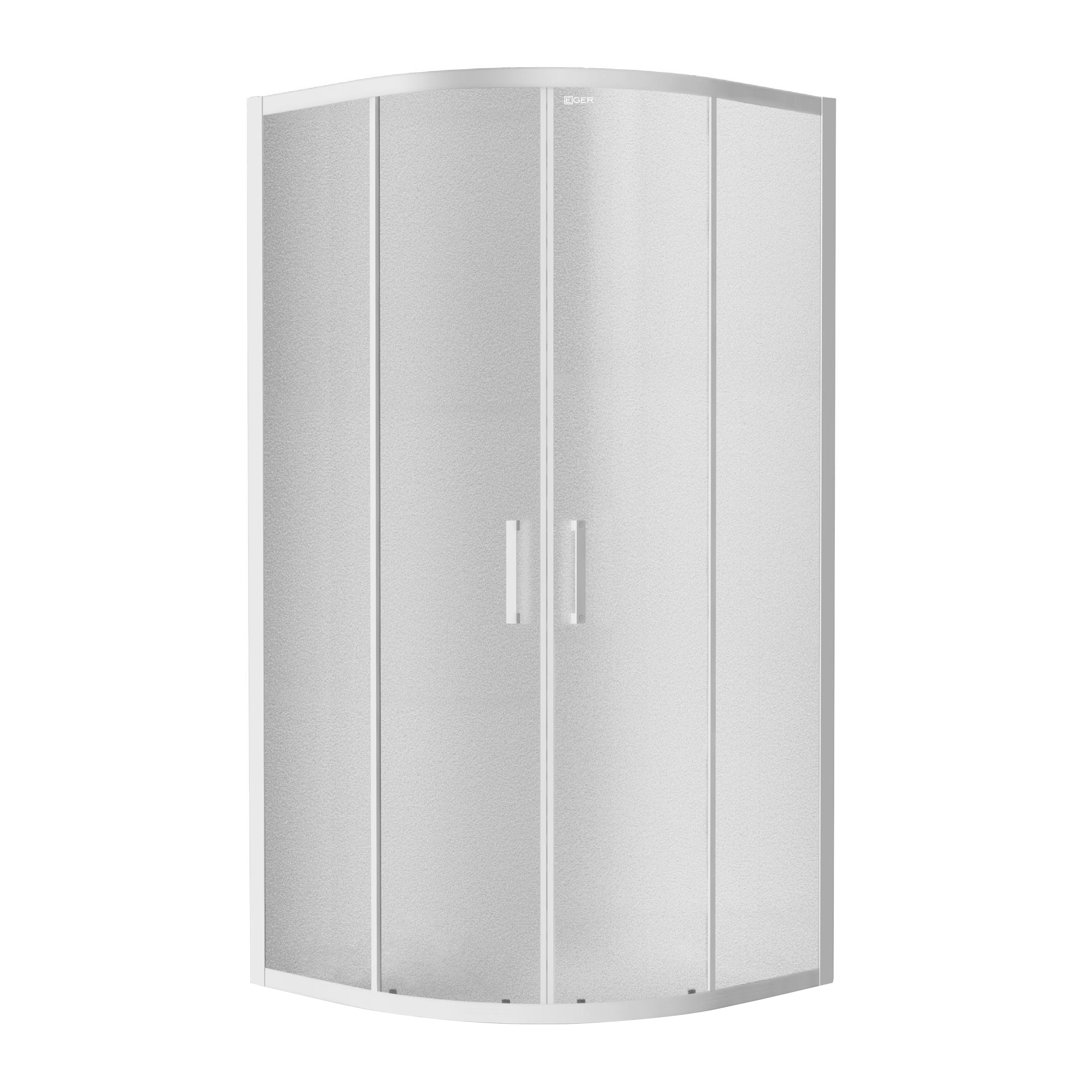 Душевая кабина Eger Tisza 185х90х90 стекло 4 мм, без поддона, белая глянцевая (599-021/1)