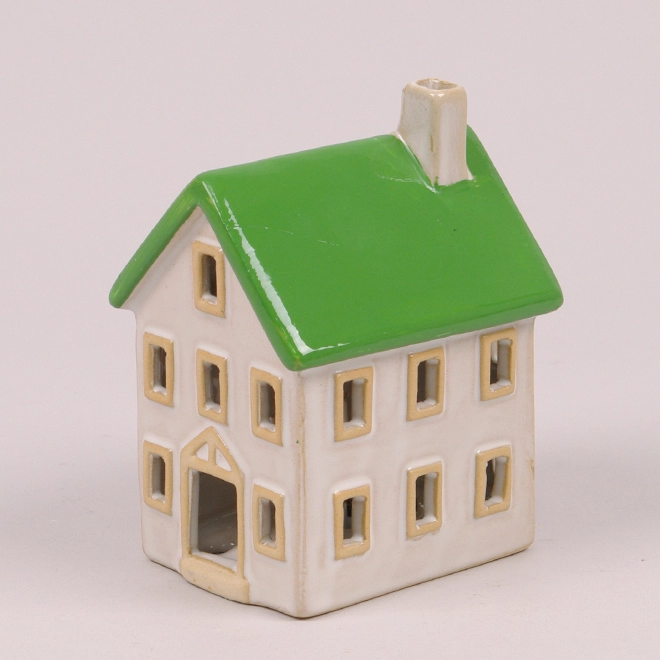 Домик керамический с подсветкой 12 см (LE221-D3034-1)