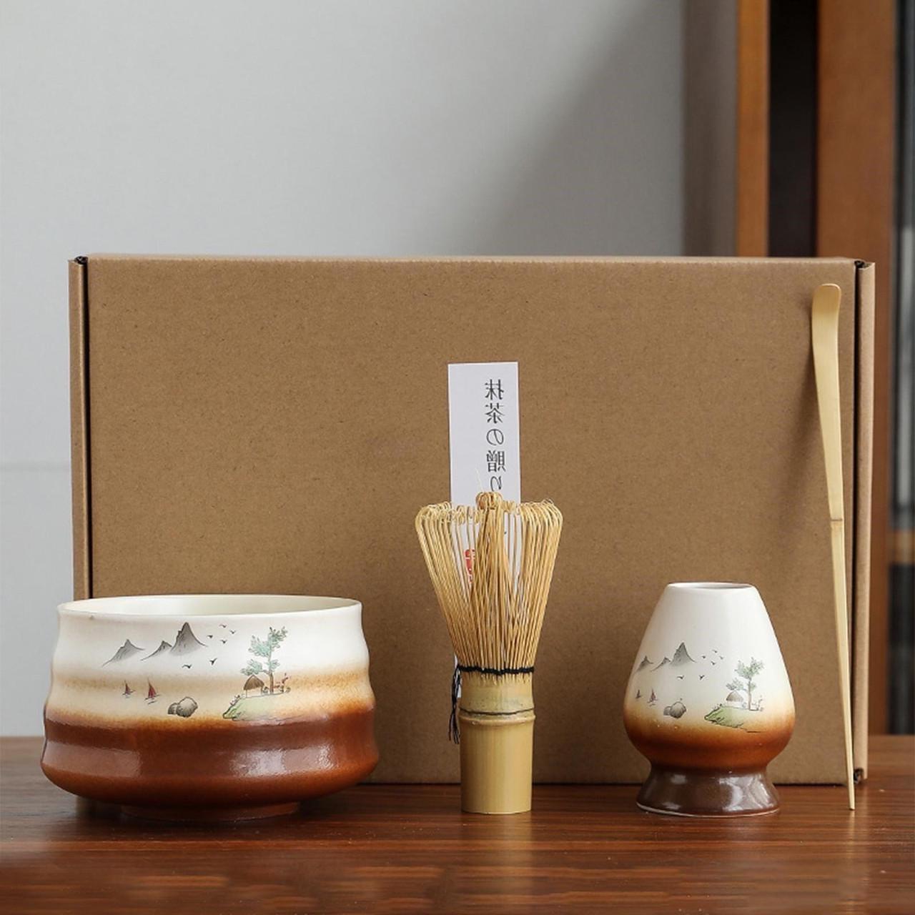 Набір аксесуарів для приготування матча чаю Japanese Landscape 4 предметів (JP2) - фото 3 Набір аксесуарів для приготування матча чаю Japanese Landscape 4 предметів (JP2) - фото 3