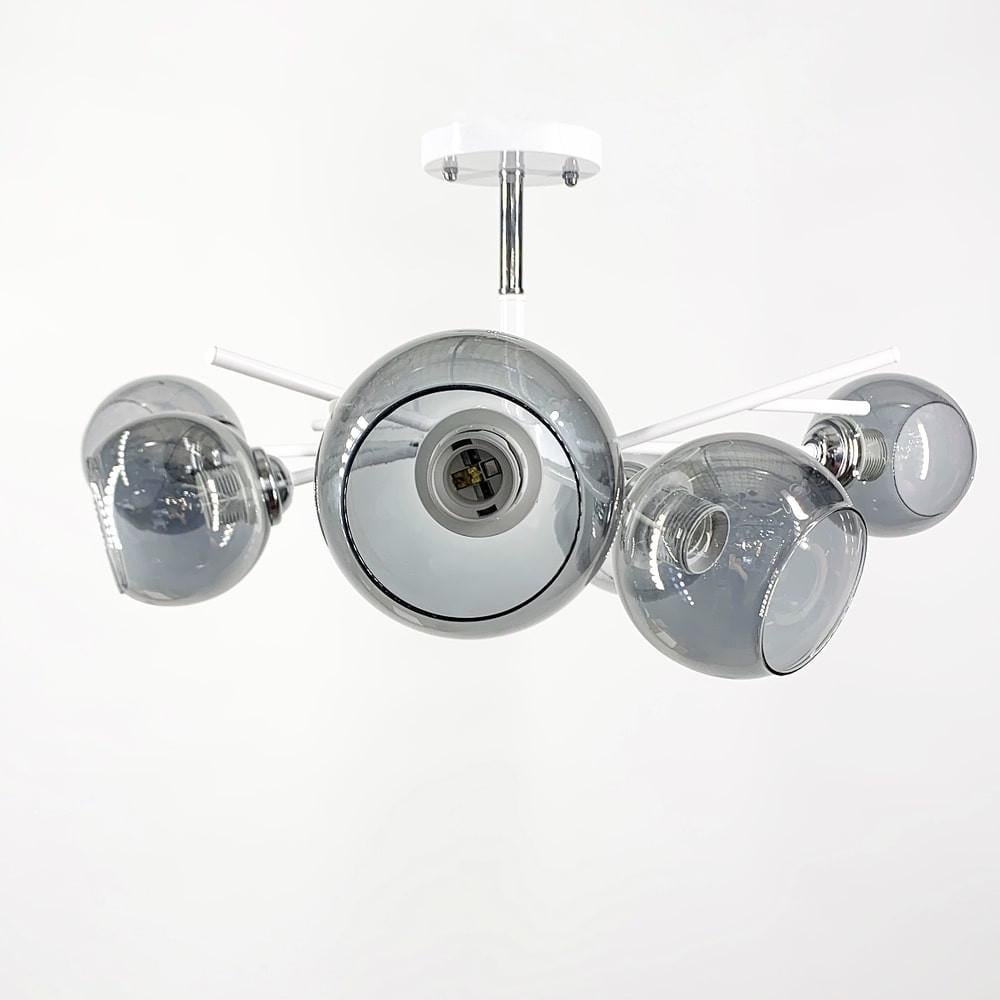 Люстра на 6 графітових плафонів Ø 60 см (088N/6 WT+CH+GR) - фото 3 Люстра на 6 графітових плафонів Ø 60 см (088N/6 WT+CH+GR) - фото 3