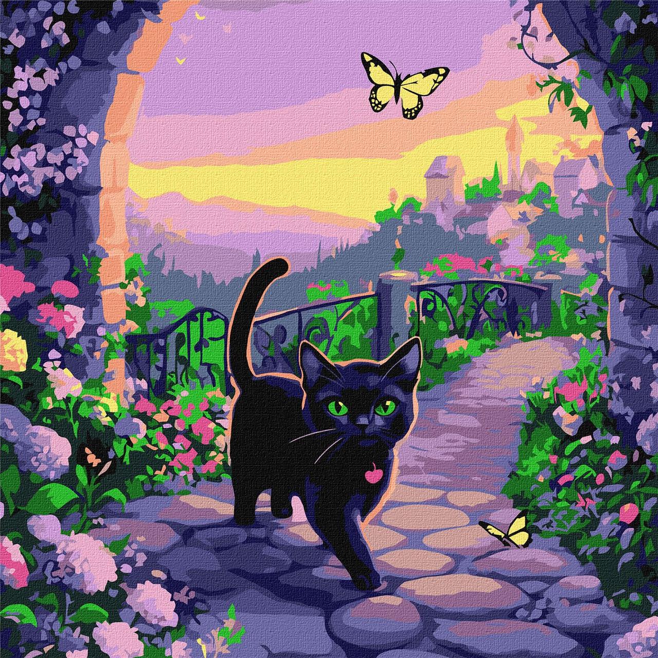 Картина по номерам Ideyka Сказочный кот 40х40 см (2824290170)
