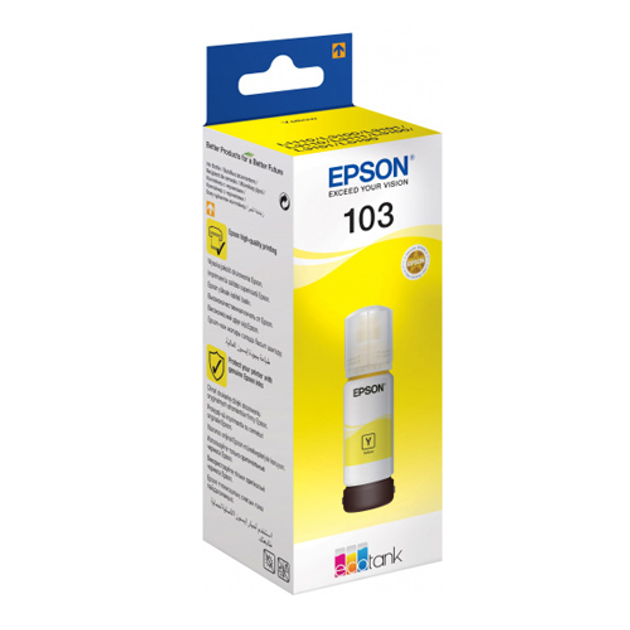 Чорнило для принтера Epson 103 для L3100/L3101/L3110/L3150/L3151 65 мл Yellow (C13T00S44A)