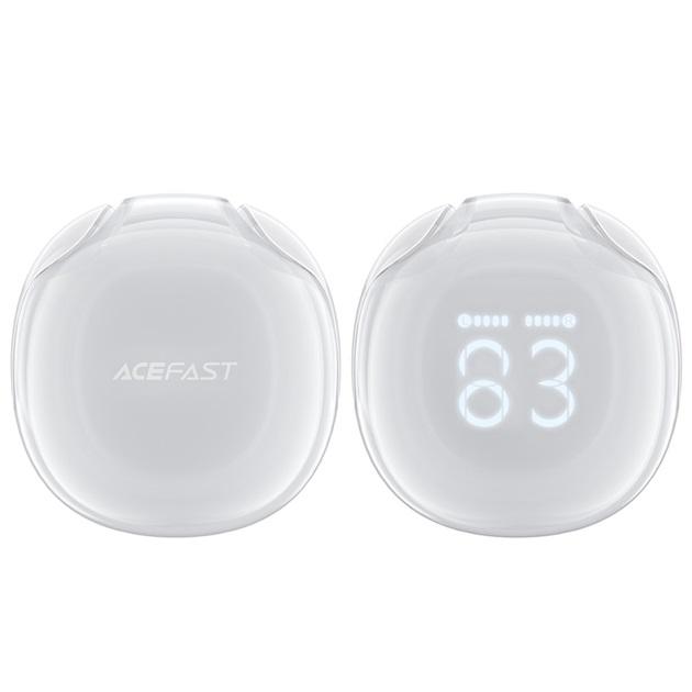 Наушники беспроводные Acefast T9 Crystal Air color Bluetooth 480 mAh Porcelain White (18409981) - фото 3