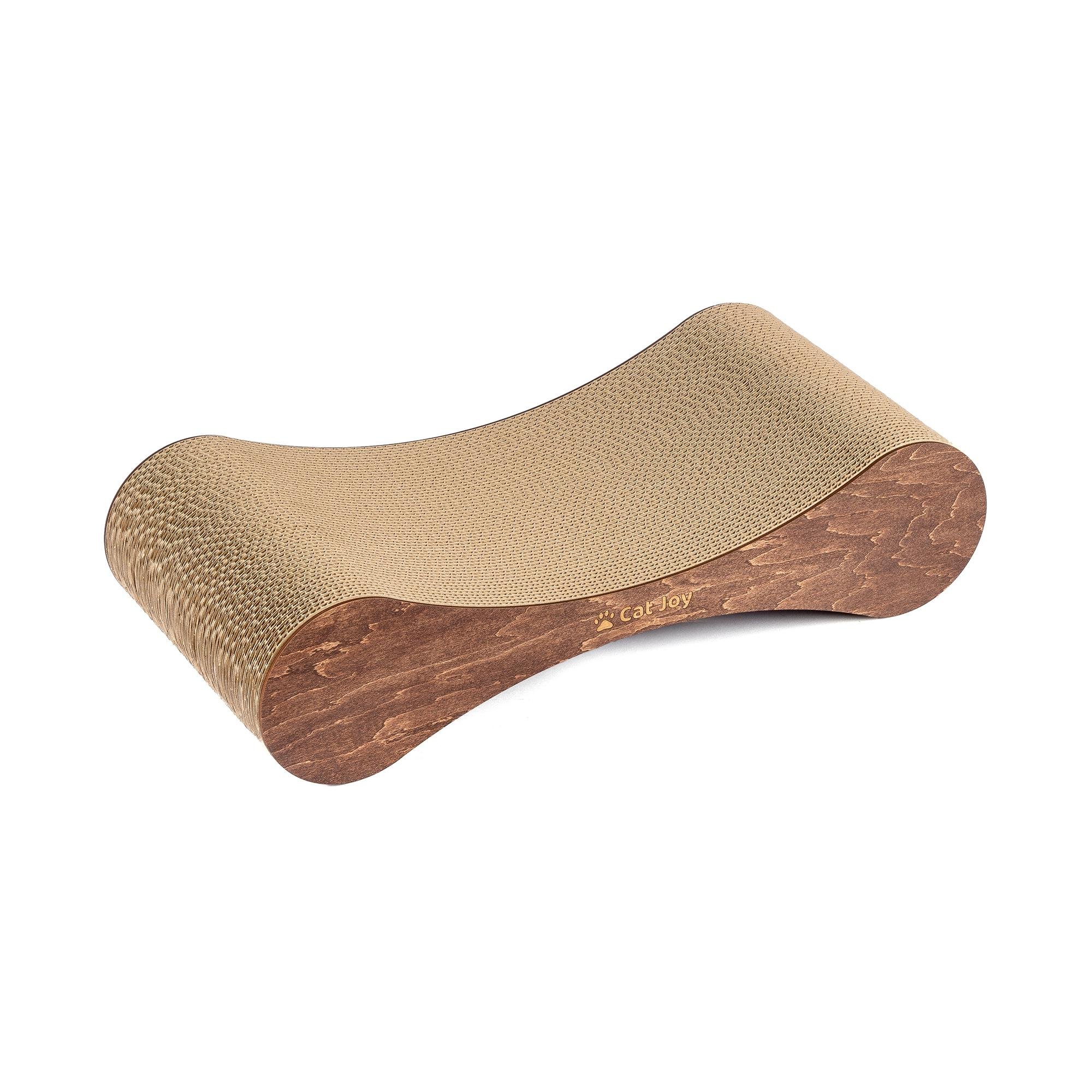 Кігтеточка з дерев'яним фасадом Сat Joy Modern гофрокартон Коричневий (854300002) - фото 2 Кігтеточка з дерев'яним фасадом Сat Joy Modern гофрокартон Коричневий (854300002) - фото 2