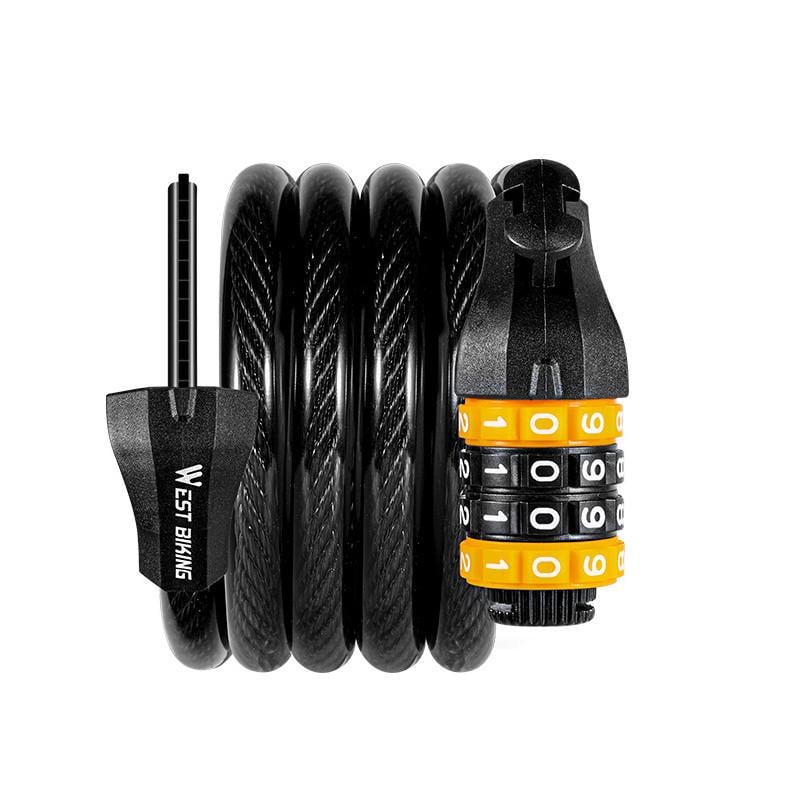 Замок велосипедный тросовый West biking YP0705061-62 с кодовым замком 1,2 м (25714155) Замок велосипедный тросовый West biking YP0705061-62 с кодовым замком 1,2 м (25714155)