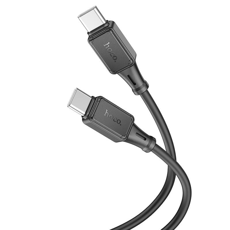 Кабель для зарядки Hoco X101 Type-C-Type-C Assistant silicone charging data cable 1 м Черный (bda15963)