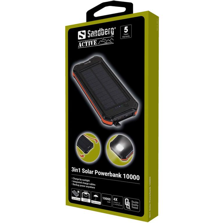 Повербанк із сонячною панеллю Sandberg Solar Powerbank 10000 mAh 3-in-1 (420-72) - фото 9 Повербанк із сонячною панеллю Sandberg Solar Powerbank 10000 mAh 3-in-1 (420-72) - фото 9
