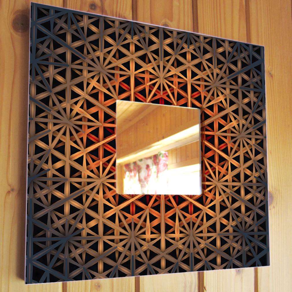 Зеркало декоративное Абстракция Узоры 260х260 мм (M00709)