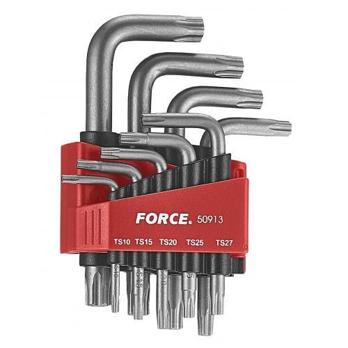 Набір ключів Force Torx 5-ти променевих з отвором 9 пр. ТS10-TS50 (50913)