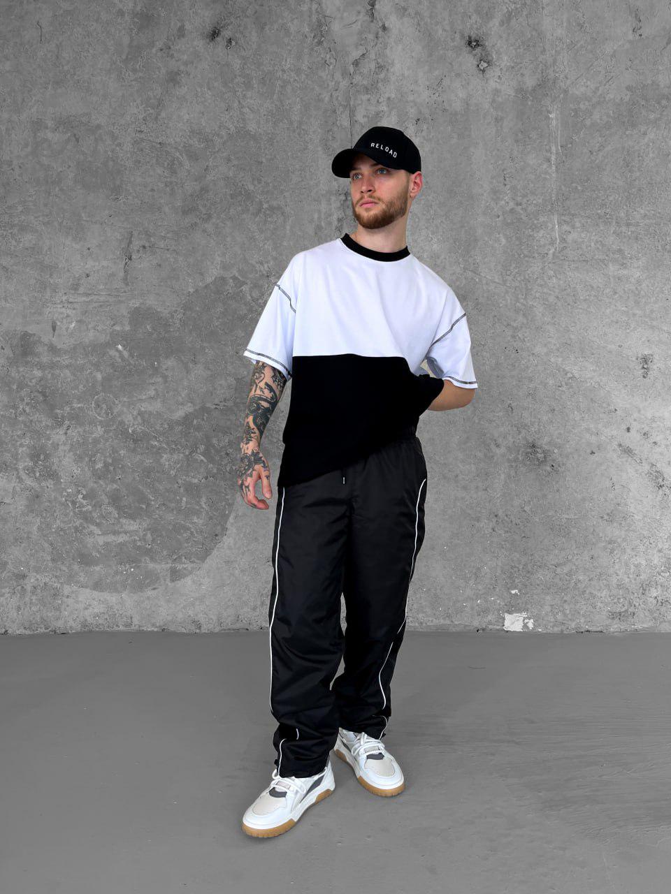 Спортивні штани чоловічі Slide оверсайз M Чорний (26456/1) - фото 6