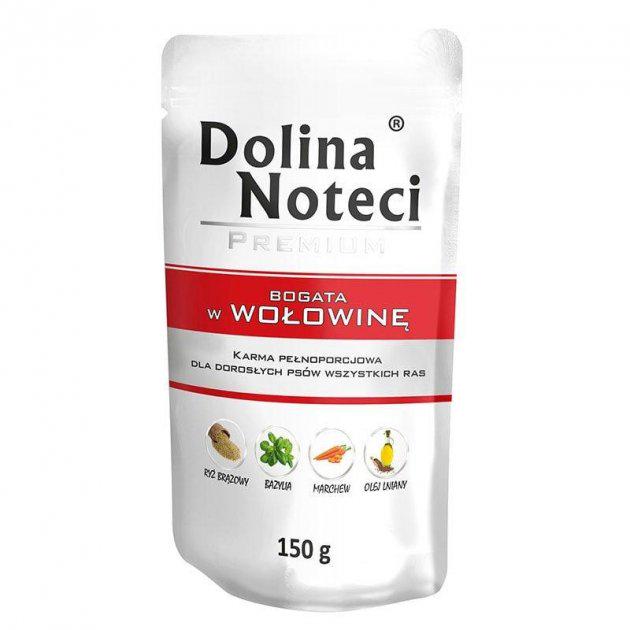 Корм влажный для собак Dolina Noteci Premium с говядиной 150 г пауч (108015)