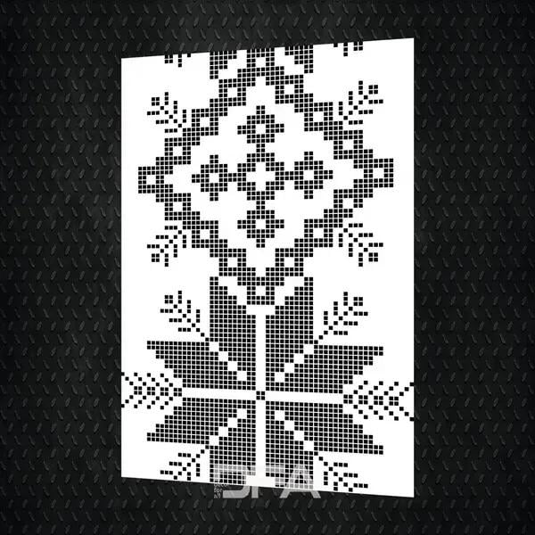 Трафарет DFA Вишиванка для стін та меблів під штукатурку та фарбу 0,3-1 мм (Z00024-d) - фото 6