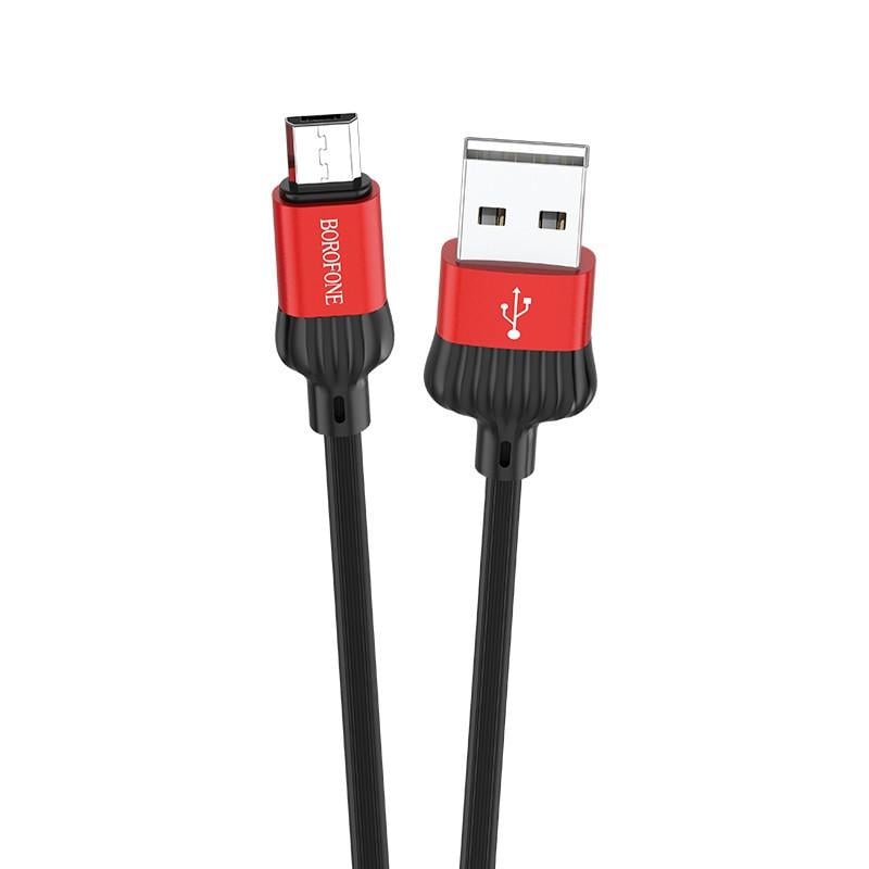 Дата кабель Borofone BX28 Dignity USB to MicroUSB 1 м Red/Black